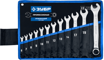 Ключи комбинированные 12шт Зубр (6-22мм)