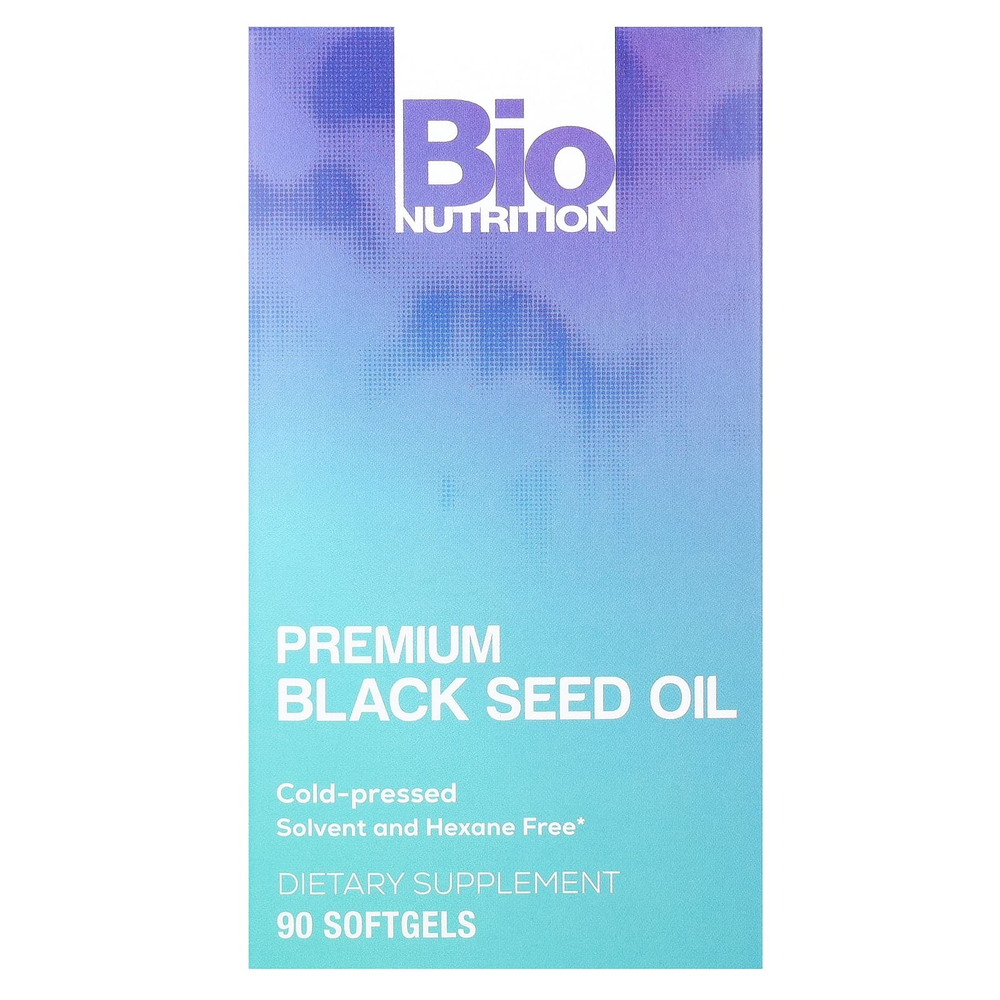 Bio Nutrition, масло черного тмина премиального качества, 90 капсул (500 мг в каждой)