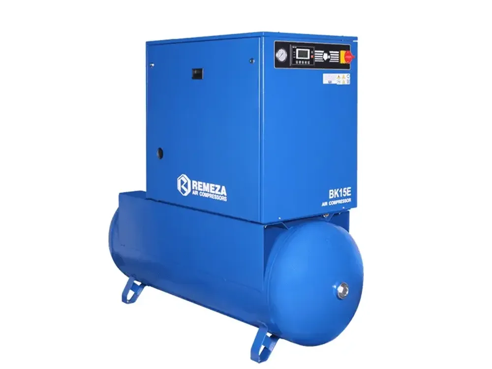 Винтовой компрессор Remeza BK15E-8-500ВС на ресивере 500л с частотником