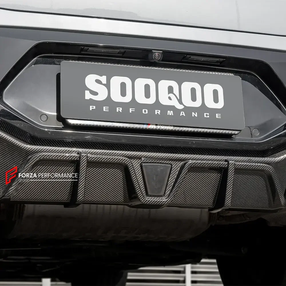 Карбоновый диффузор заднего бампера со стоп-сигналом для BMW X4M F98 Рестайлинг 2022+ БМВ