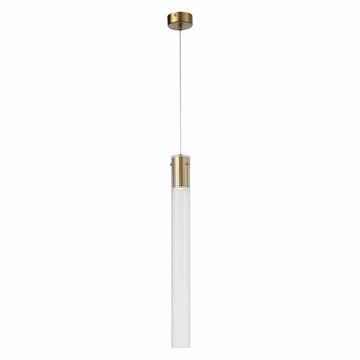 Подвес 1*GU10 SL1229.313.01 латунь/прозрачный Terni ST-Luce