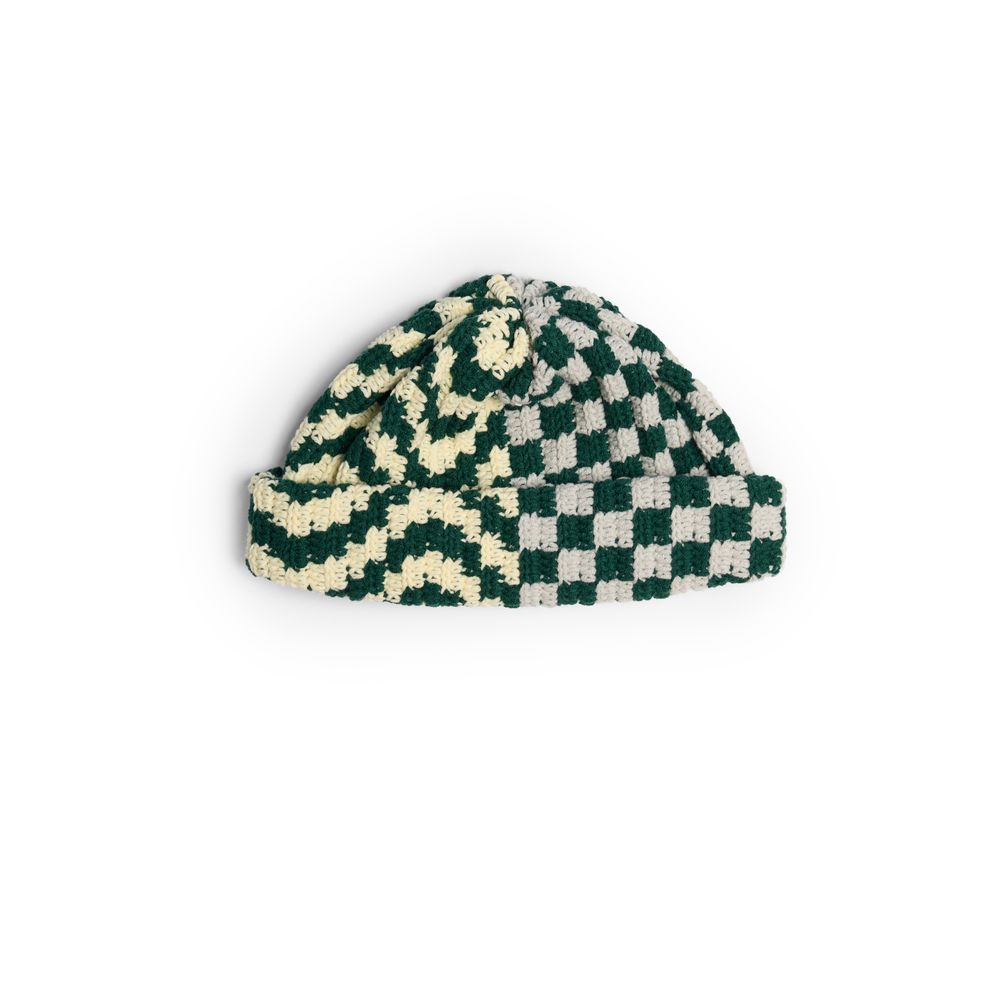 Шапка Jacob Cro Beanie Twins "Turquoise/Grey/Cream"