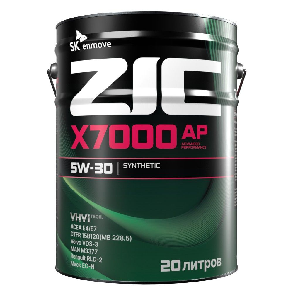 Масло моторное ZIC X7000 AP 5W-30 синтетическое 20 л 192605