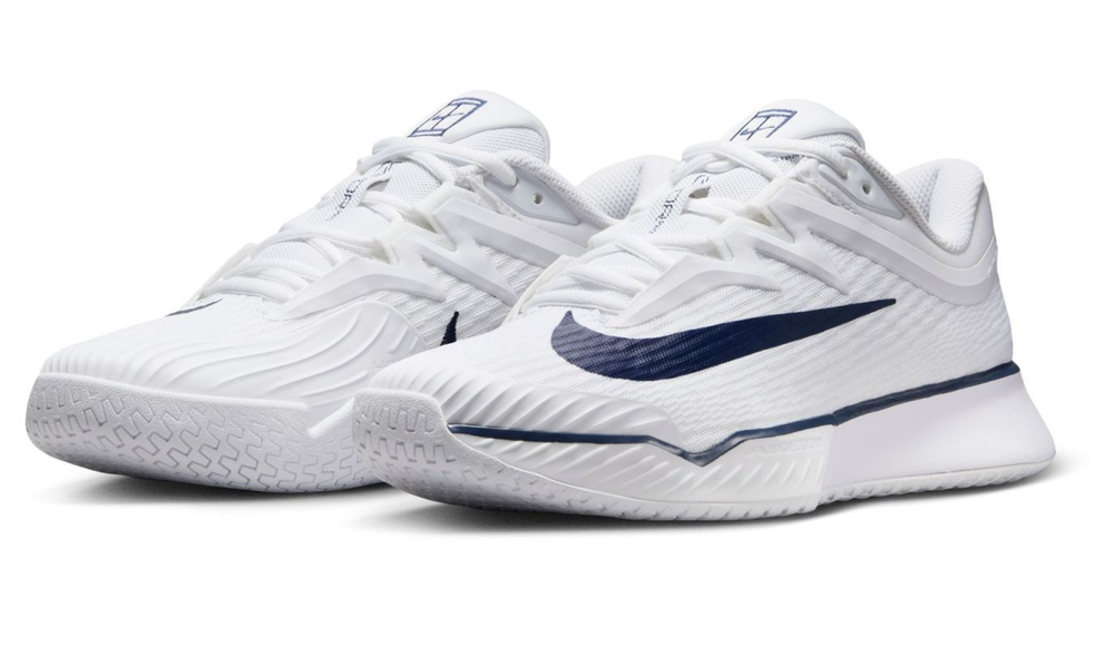 Женские Кроссовки теннисные Nike Zoom Vapor Pro 3 HC Premium - white/midnight navy/blanc/marine minuit