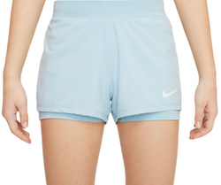 Шорты для девочки теннисные Nike Court Dri-Fit Victory Short - ocean bliss/white