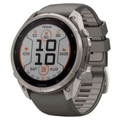 Часы Garmin Fenix 9 Pro 47 мм Solar Titanium Pebble Gray / Silver Gray (010-04338-06)