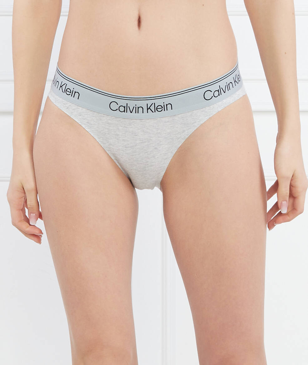 Бразильские трусики ATHLETIC TANGA Calvin Klein Underwear - пепельный(000QF7189E)