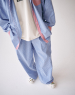 Oversized Shirt Blue-Red