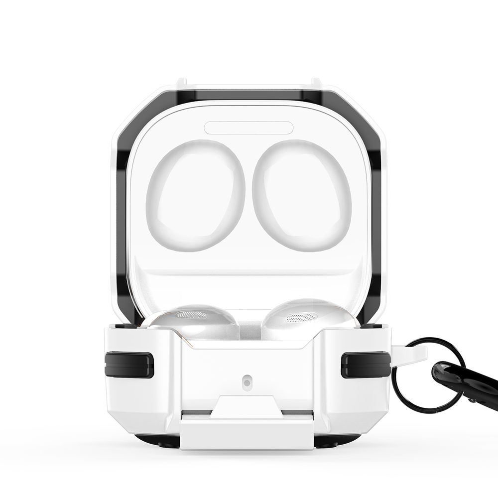 Усиленный чехол белого цвета для наушников Samsung Buds Live, Buds Pro, Buds2 и Buds2 Pro, серия SECG Series от Dux Ducis