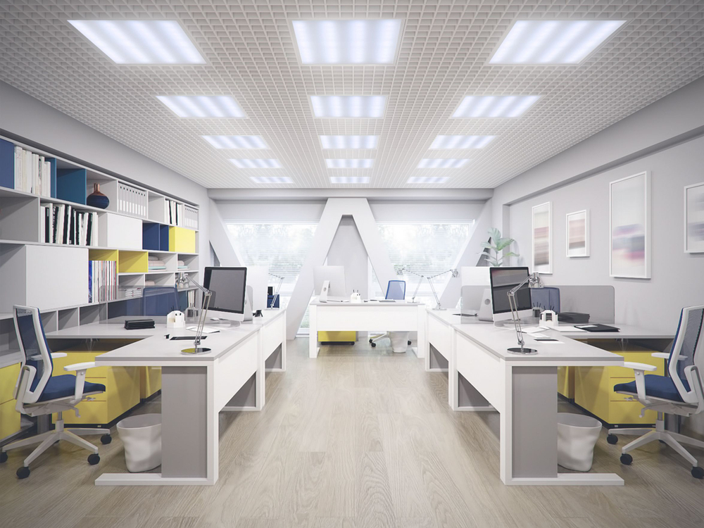 Светильник LED ДВО 2001 40Вт 6500К IP40 588х588мм Грильято опал LIGHTING PRO IEK