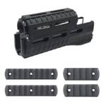 Комплект цевья PufGun для АК, Сайга, ВПО с планками M-LOK на 9 и 5 шагов