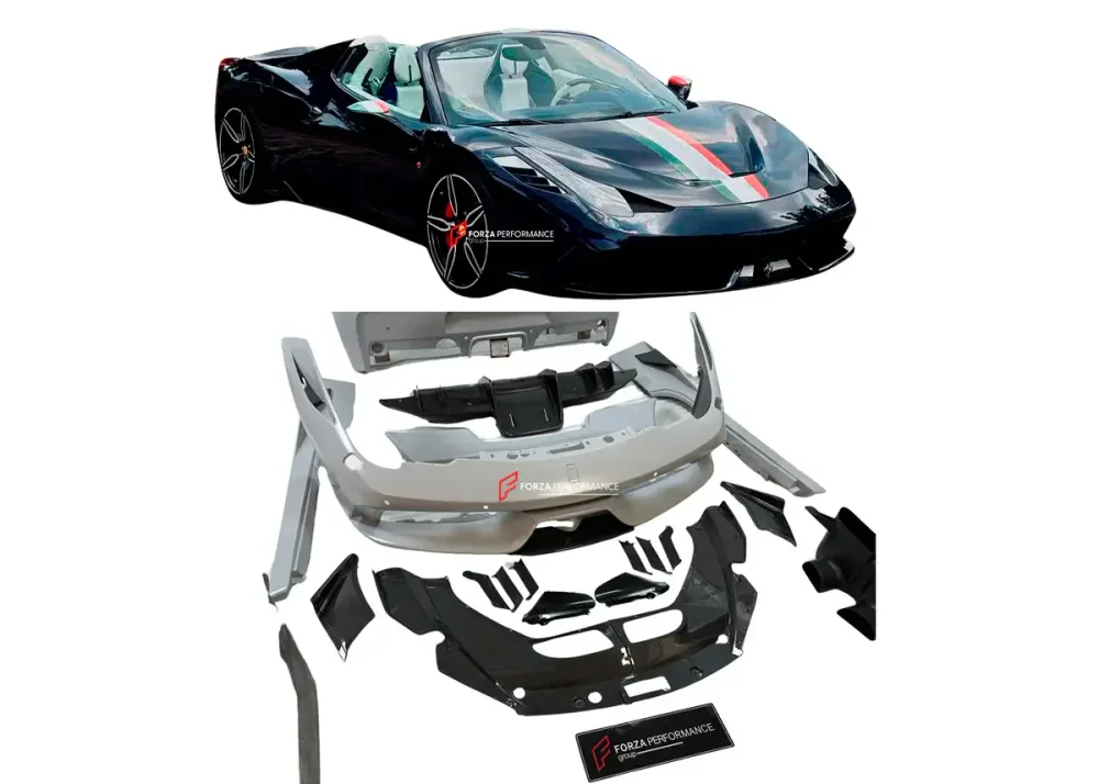 Карбоновый обвес для Ferrari 458 Spider 2009-2015 переделка в Speciale Феррари Италия