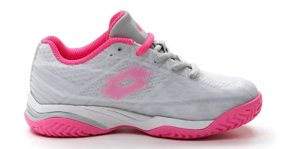 Детские теннисные кроссовки Lotto Mirage 300 All Round Junior - vapor gray/vivid fuchia/cool gray