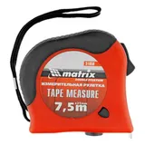 Рулетка Double fixation,7,5 м х 25 мм,обрезиненный корпус,двойная плавная фиксация Matrix — фото 4