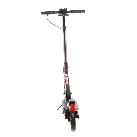 Складной двухколёсный самокат Micar Storm Pro 200 мм с двумя амортизаторами и ручным дисковым тормозом, черный