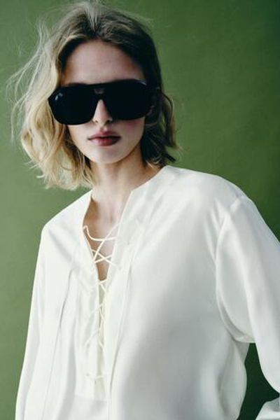 РУБАШКА ИЗ 100% ШЕЛКА — ZW COLLECTION — ZARA