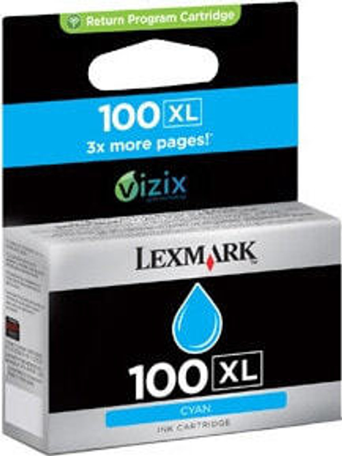 Lexmark 100XL Подлинный Голубой 1 шт 14N1069E