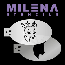 Трафарет Milena D3