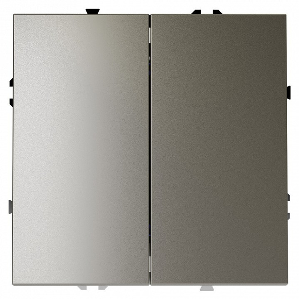 Выключатель двухклавишный без рамки Voltum S70 VLS020104