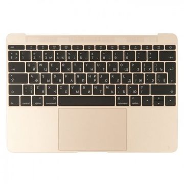 Бу Top Case в сборе Клавиатура RUS для Apple MacBook 12 A1534 Retina 2016-2017 Gold Original AASP