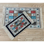 Набор ковриков ДЕКОРАТИВ (DECORATIVE) с рисунком и бахромой 55*85+45*55 5029-2