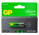 Элемент питания GP ULTRA PLUS G-tech LR6 AA BL8 Alkaline 1.5V