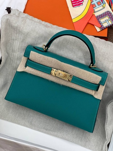 Сумка Hermes Kelly Mini Epsom ручной шов