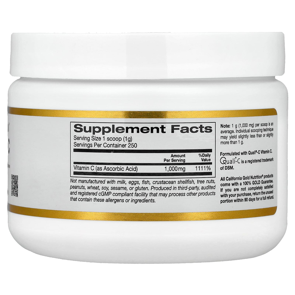 California Gold Nutrition, чистый витамин C Quali®-C в порошке, 250 г (8,81 унции)