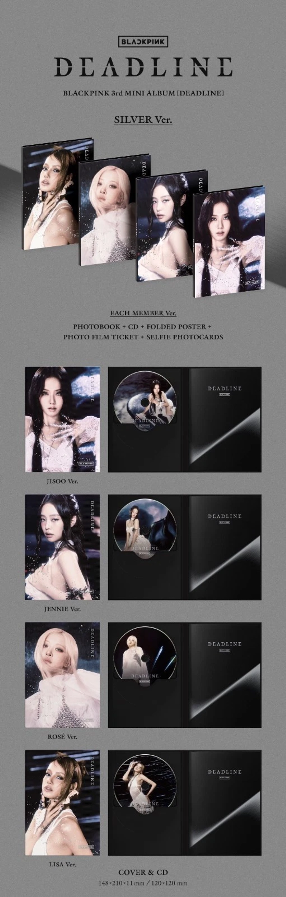 Альбом BLACKPINK - DEADLINE [SILVER ver.] (Дженни)