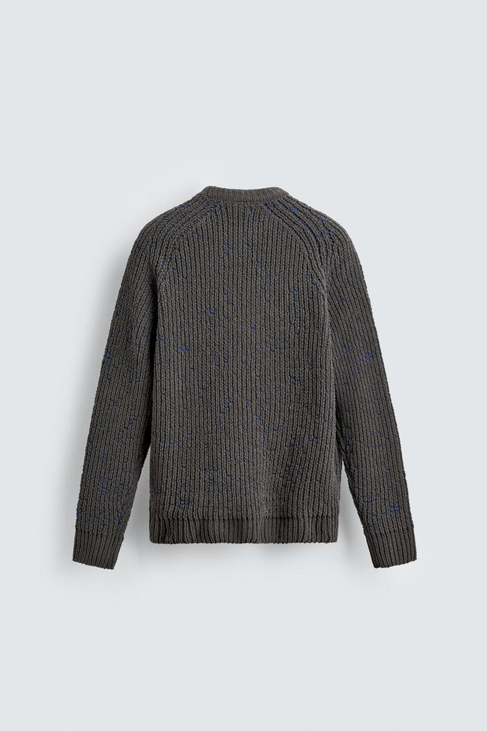 ZARA КОНТРАСТНЫЙ СВИТЕР, ХАКИ