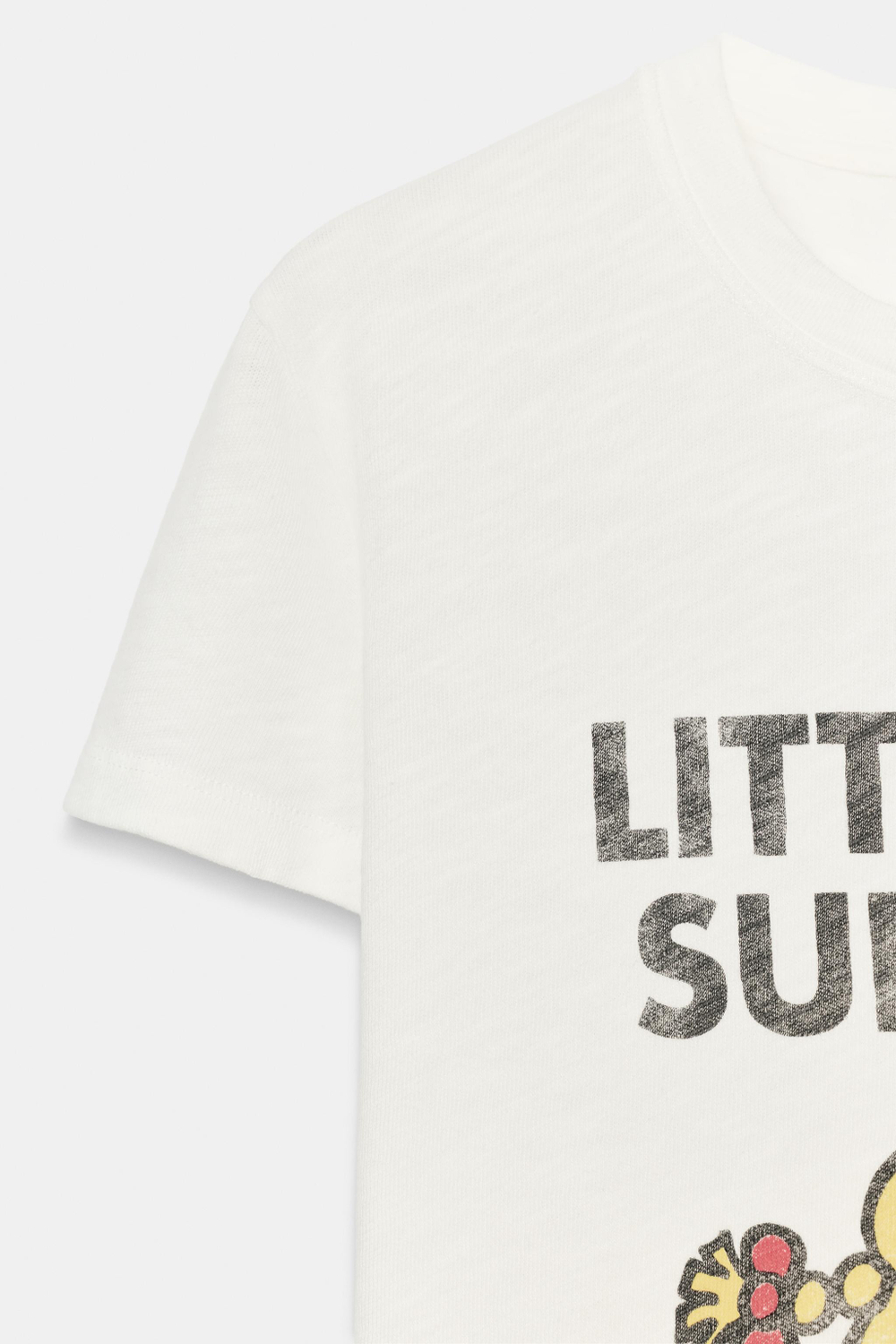 ФУТБОЛКА LITTLE MISS SUNSHINE ИЗ ХЛОПКА ФЛАММЕ — ZARA