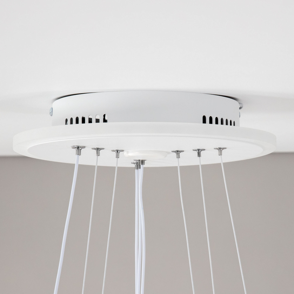Citilux Неон Смарт CL731A330E RGB Умная подвесная люстра Белая