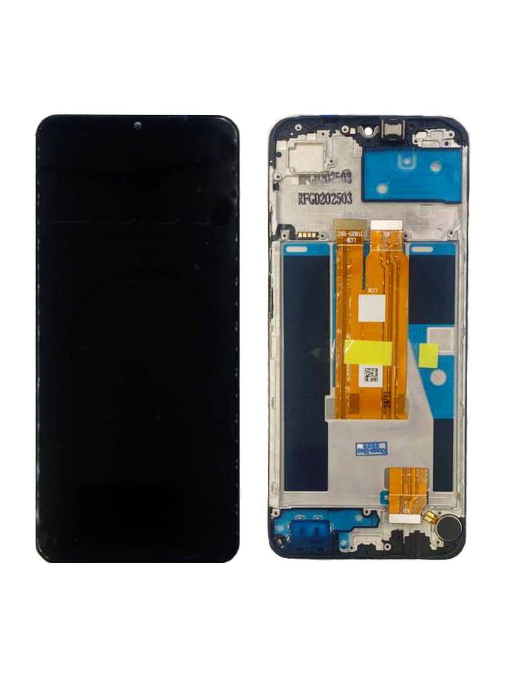 Дисплей для Tecno Spark 30C 4G (KL5n) с тачскрином и рамкой Черный - OR