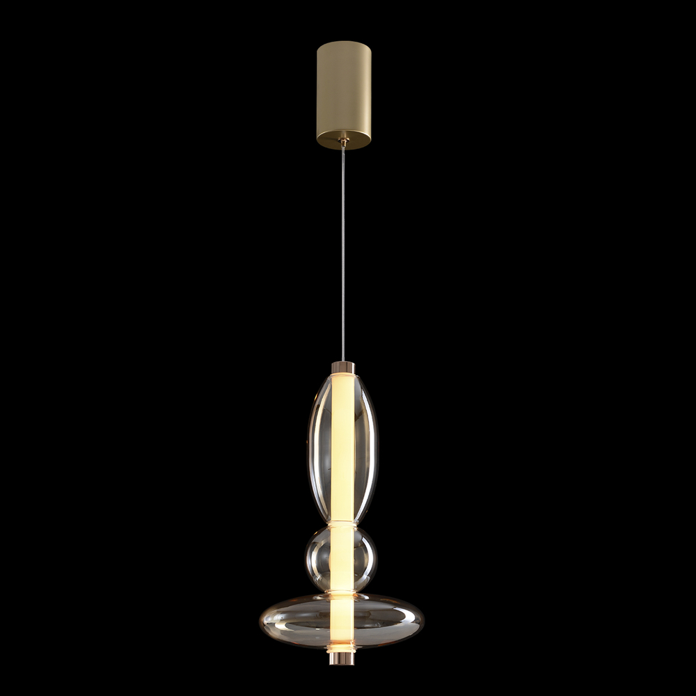 Светильник подвесной Crystal Lux QUASAR SP10W LED AMBER