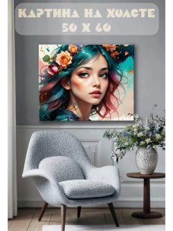 Картина на стену 40 X 50 Девушка
