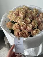 Букет из розы в розовом оттенке 25 шт