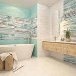 Марелла бирюз низ 01 / Marella turquoise wall 01  300х900 (1-й сорт)