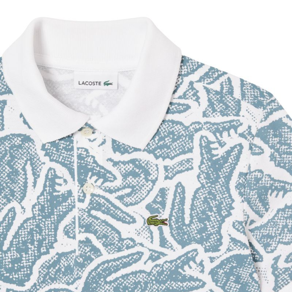 Футболка для мальчика теннисная Lacoste Kids Petit Piqué Print - разноцветный