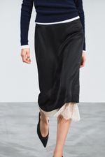 ЮБКА С КРУЖЕВОМ — ZW COLLECTION — ZARA