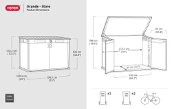 Уличный ящик пластиковый Keter Grande Store 2020 л
