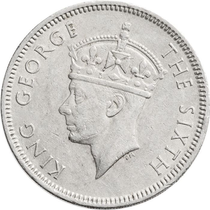50 центов 1951 Гонконг XF