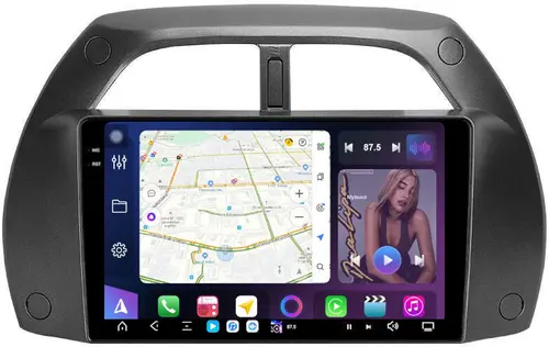 Магнитола для Toyota RAV4 2 2000-2003 - FarCar S500-TS20 монитор 9.5" 2K QLED на Android 14, Быстрейшая, CarPlay, 4G SIM-слот