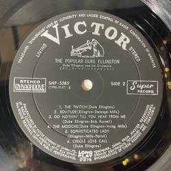 Винтажная виниловая пластинка LP Дюк Эллингтон, Duke Ellington And His Orchestra, The Popular Duke Ellington (Япония 1966) (Без Оби)