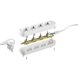 Удлинитель электрический ЭРА UDL-10-430-E Greenline 4 розетки с заземлением 3м ПВС 3x0.75мм2 | Электротовары