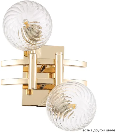 Настенный светильник Luxury LUXURY AP2 GOLD Crystal Lux