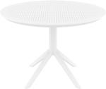 Стол пластиковый обеденный Siesta Contract Sky Table Ø105, белый