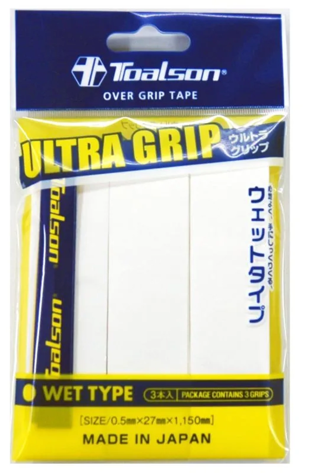 Теннисные намотки Toalson UltraGrip 3P - white