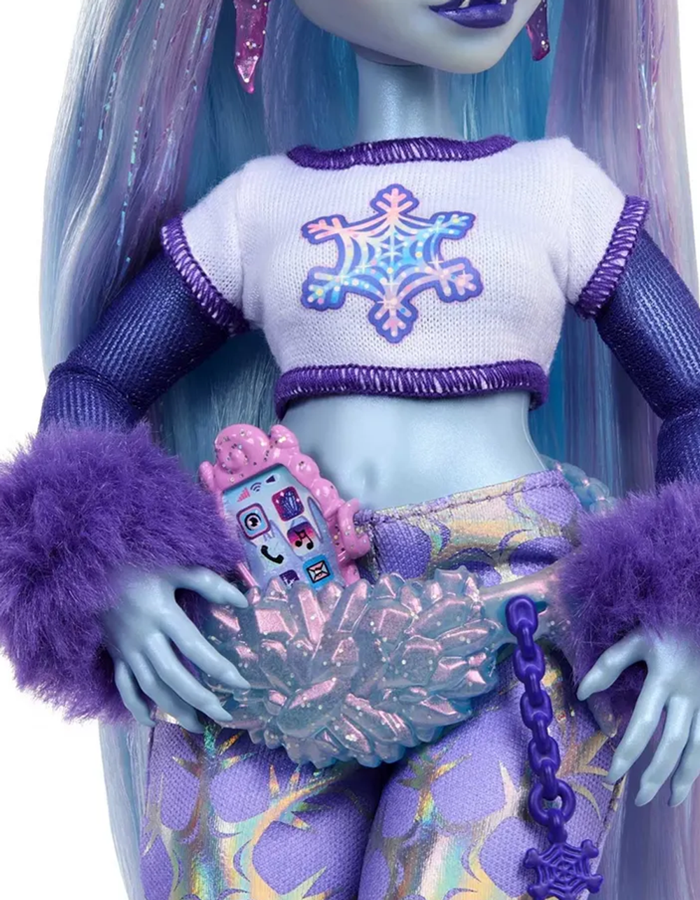 Кукла Монстер Хай Эбби Боминейбл 3 поколение HNF64 | Monster High Abbey Bominable G3 | кукла с аксессуарами | 6+