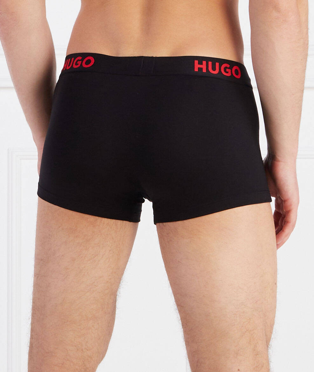 Трусики-боксеры 3шт. TRUNK TRIPLET NEBULA Hugo Bodywear - черный(50496723)