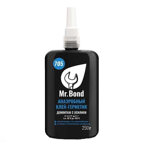 Анаэробный герметик Mr.Bond 705 демонтаж с усилием, синий, 50 г MB4070500050